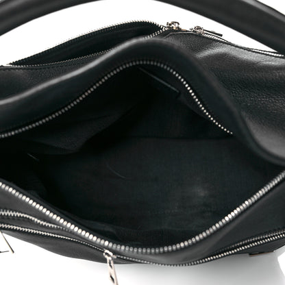 Loewe Calfskin Zipper Puzzle Bag Black 5 of 10