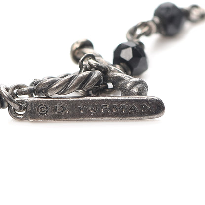 David Yurman Sterling Silver 18K Yellow Gold Hematine Black Onyx Rhodolite Garnet Bijoux Necklace 5 of 7