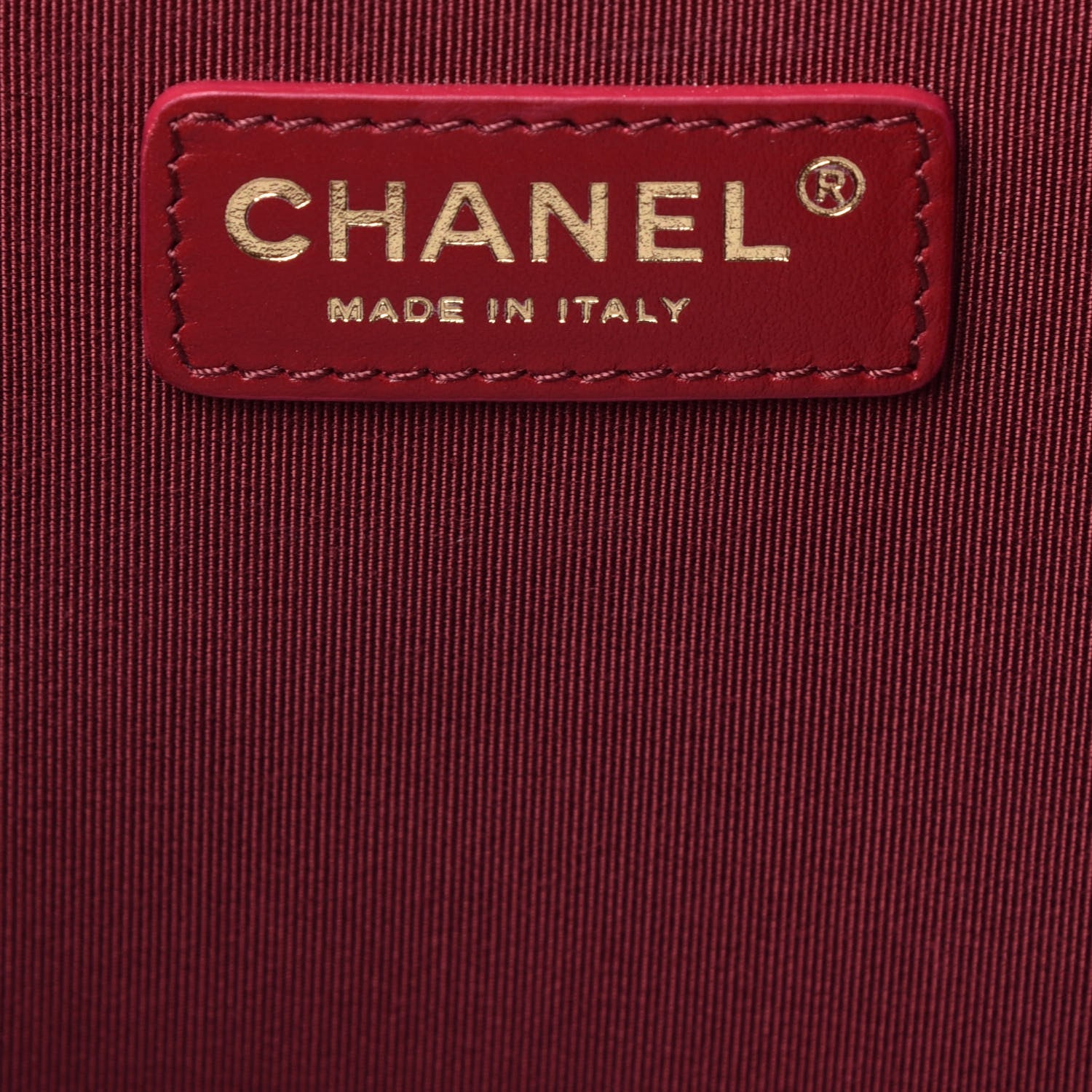 Chanel Bullskin Stitched Medium Shopping Bag Burgundy 7 of 10