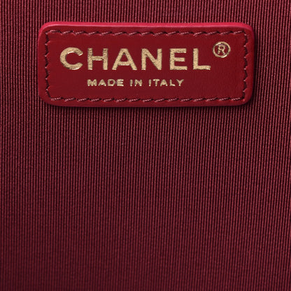 Chanel Bullskin Stitched Medium Shopping Bag Burgundy 7 of 10
