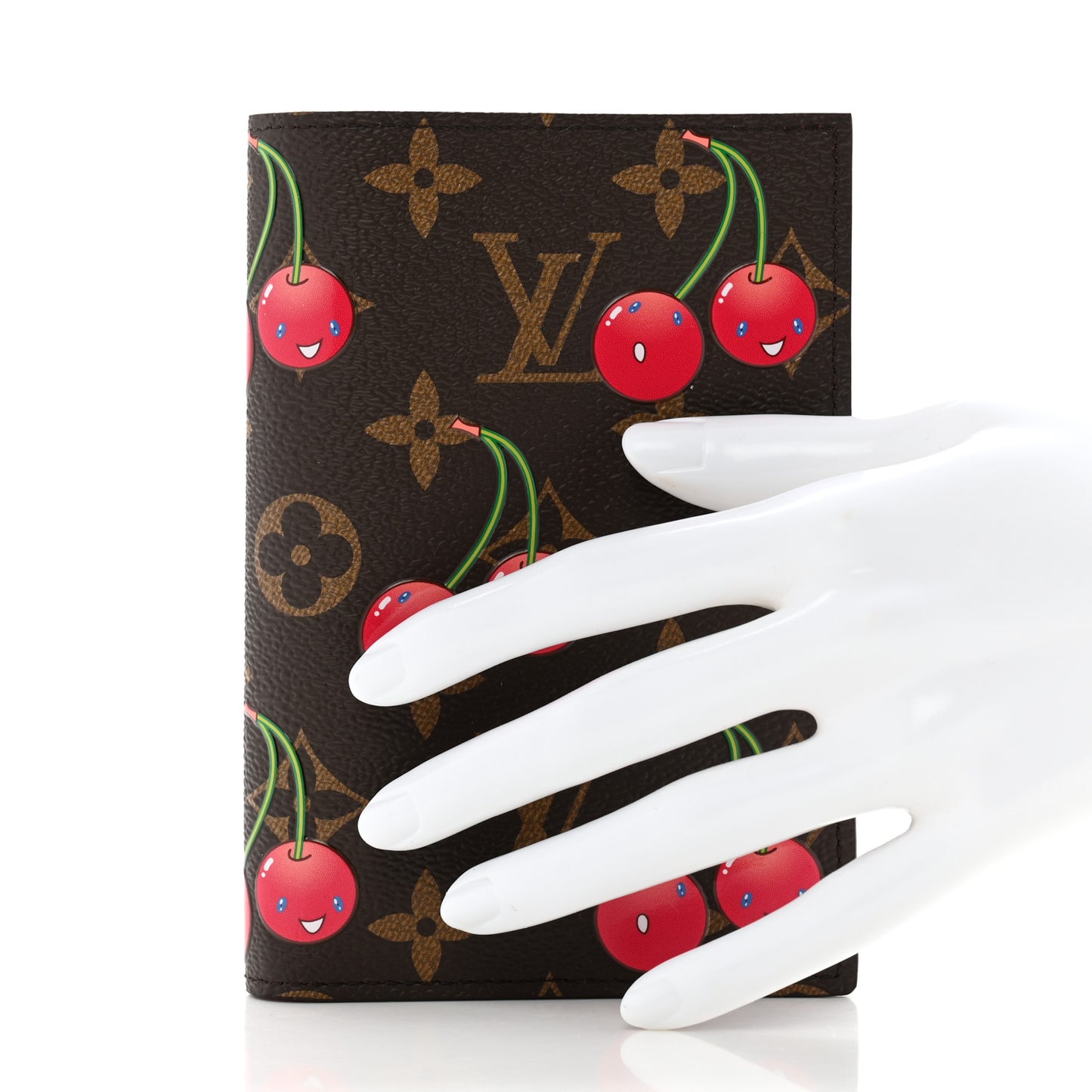 LV X TM Monogram Cerises Passport Cover