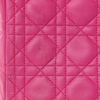 Christian Dior Lambskin Cannage Medium Lady Dior Pink 24 of 30