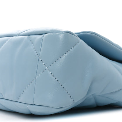 Chanel Lambskin Quilted Medium Chanel 19 Flap Light Blue Light Blue 10 of 10