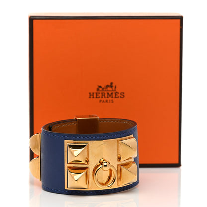 Hermes Swift Collier de Chien CDC Bracelet T2 Bleu Agate 6 of 6