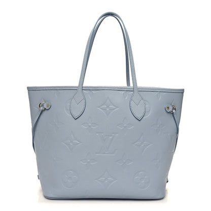 Louis Vuitton Empreinte Monogram Giant Neverfull MM Blue Hour 3 of 11