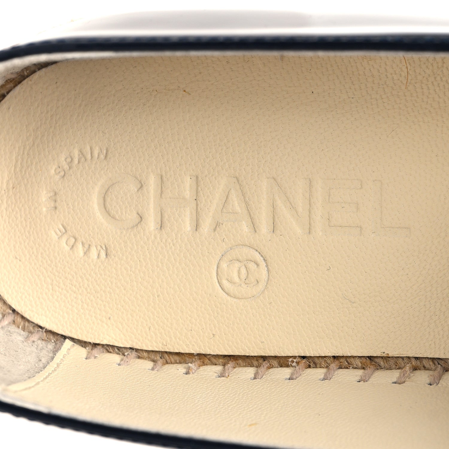 Chanel Patent CC Espadrilles 40 Navy 10 of 10