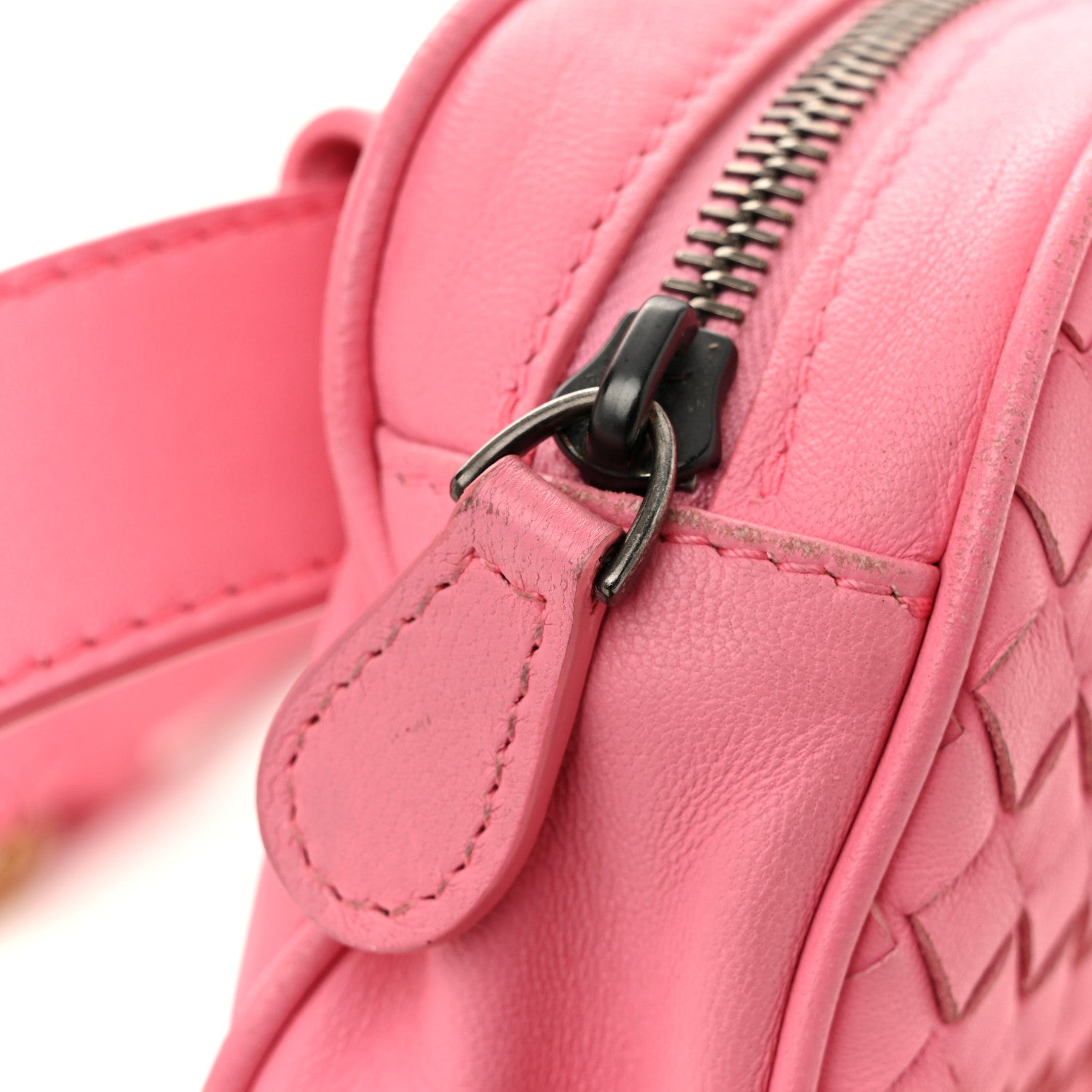 Bottega Veneta Nappa Intrecciato Belt Bag Pink 26 of 30