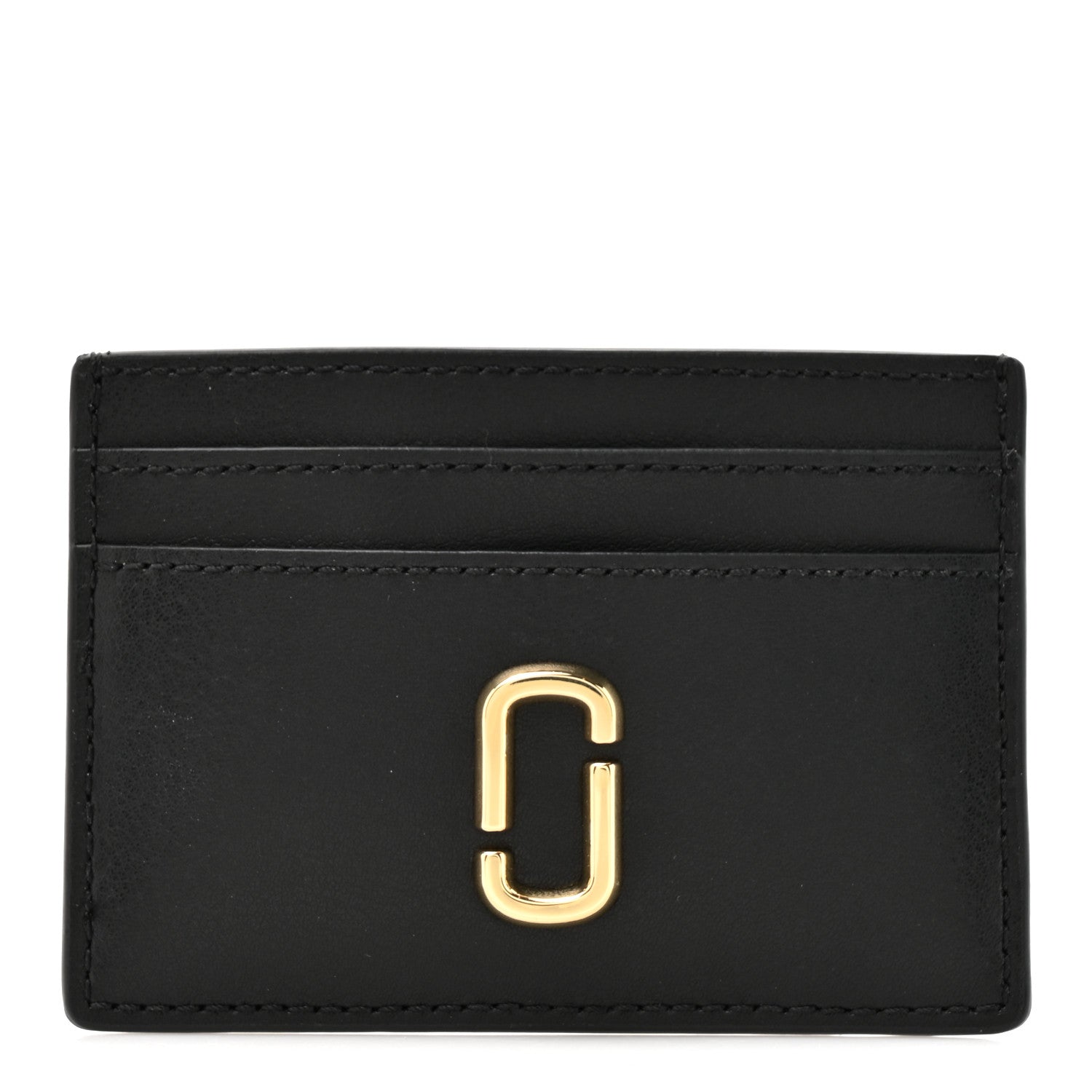 Marc Jacobs Calfskin Snapshot Card Holder Black 1 of 7