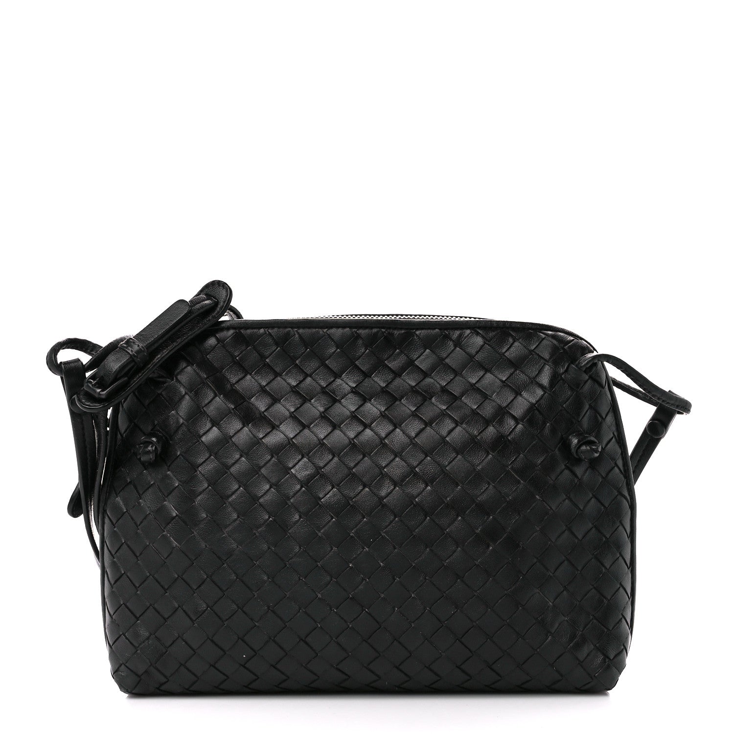 Bottega Veneta Nappa Intrecciato Nodini Bag Black 1 of 15