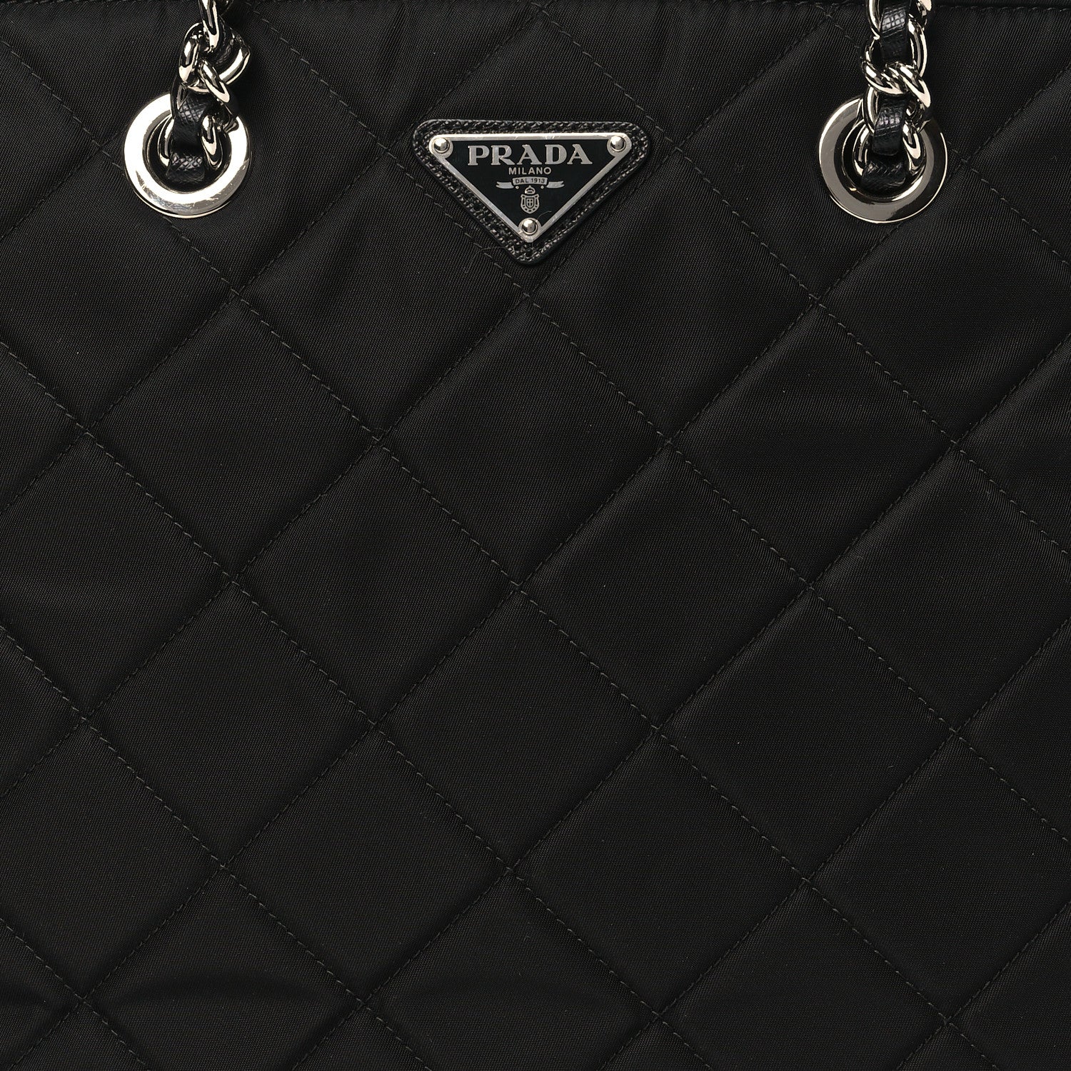 Prada Nylon Tessuto Impuntu Quilted Tote Black 9 of 11