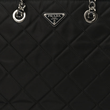Prada Nylon Tessuto Impuntu Quilted Tote Black 9 of 11