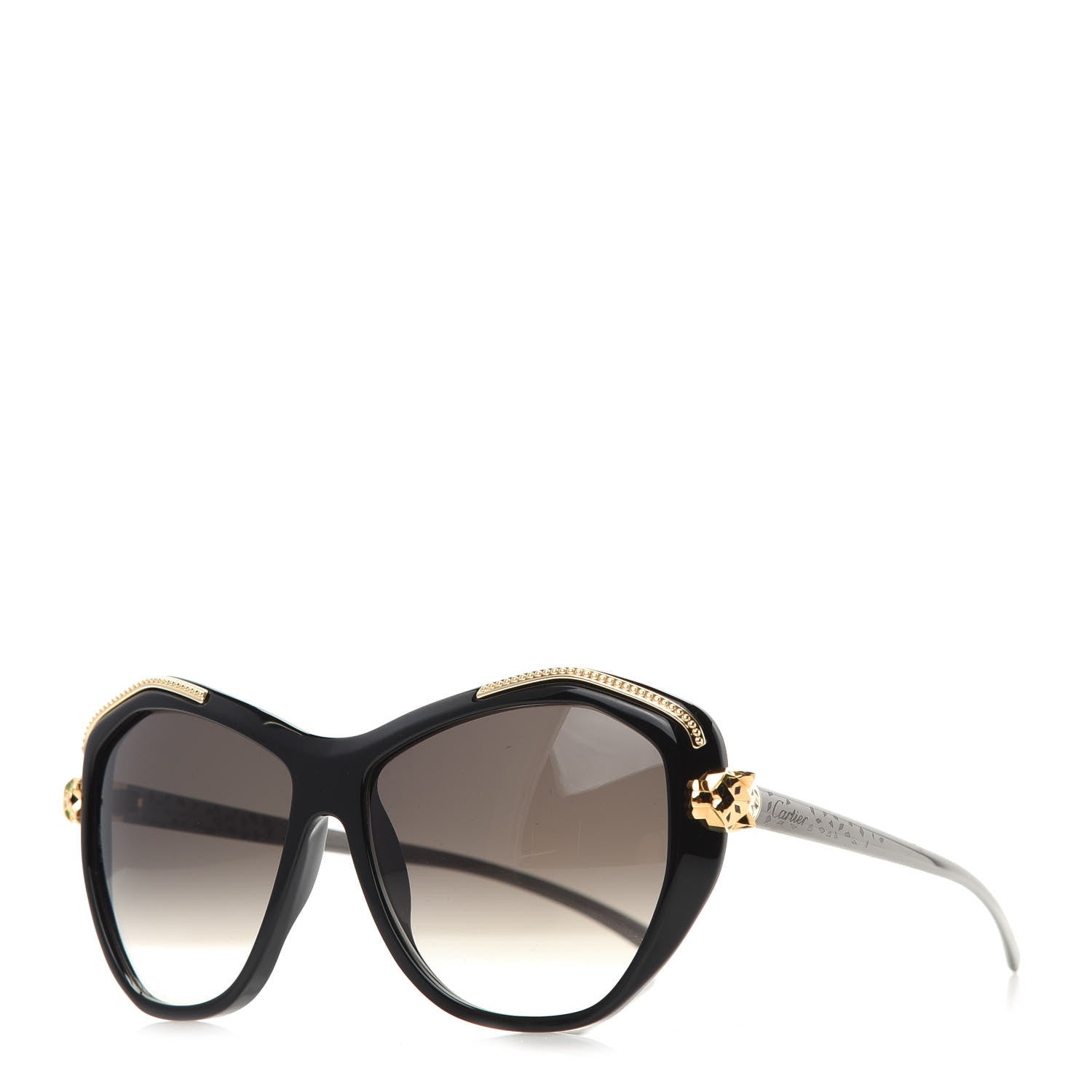 Cartier Panthere Wild De Sunglasses Black 1 of 8