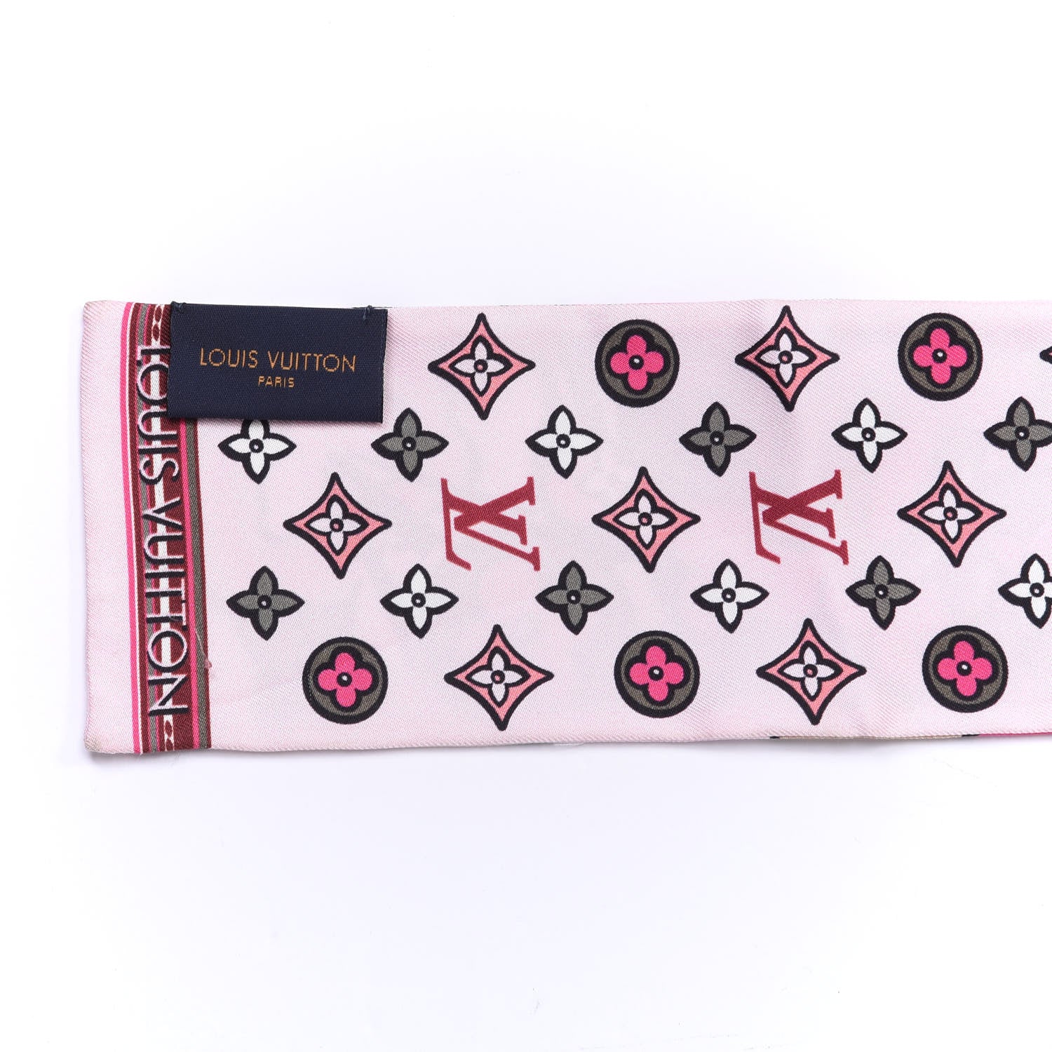 Louis Vuitton Silk Monogram Street Bandeau Rose 3 of 3