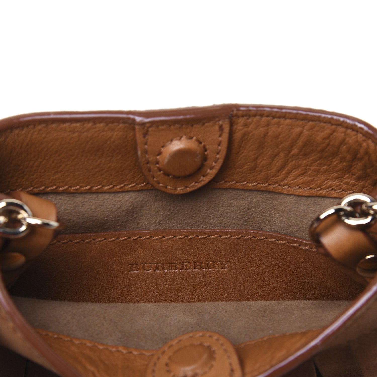 Burberry Suede Fringe Mini Bucket Bag 9 of 15