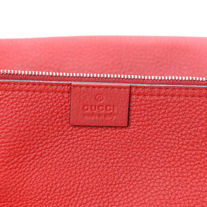 Gucci Soft Grained Calfskin Large Jackie Hobo Hibiscus Red 6 of 20