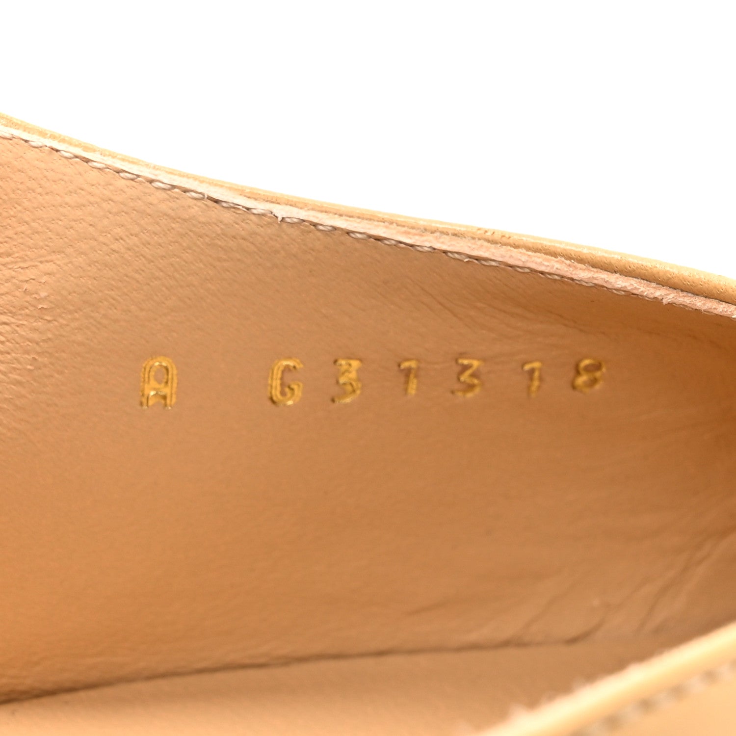 Chanel Goatskin Grosgrain Cap Toe CC Slingback Pumps 37.5 Beige Black 8 of 9