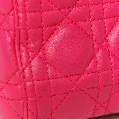 Christian Dior Lambskin Cannage Medium Lady Dior Pink 16 of 21