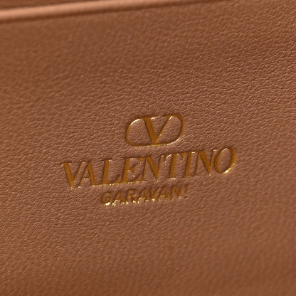 Valentino Garavani Nappa Roman Stud Wallet on Chain Rose Cannelle 6 of 10
