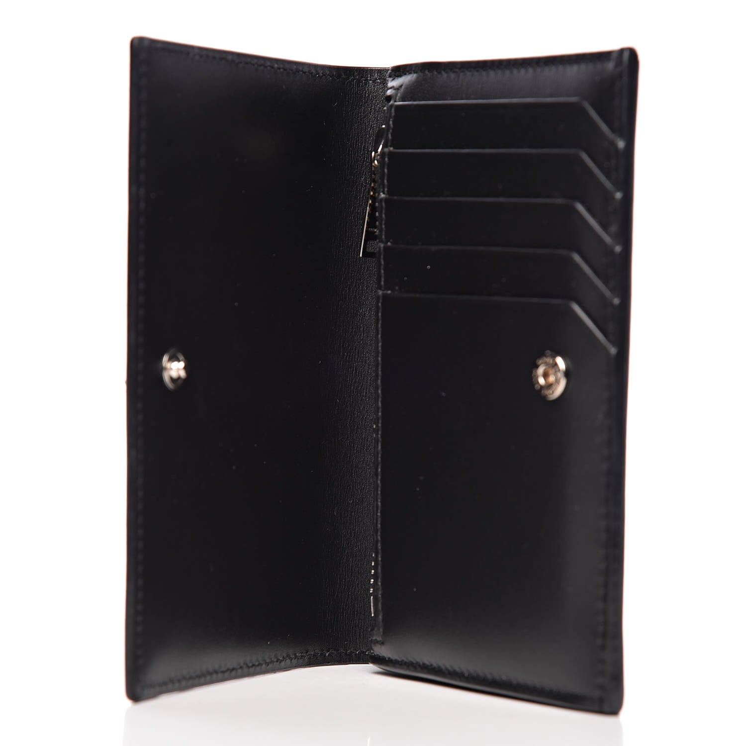 Saint Laurent Calfskin Fragments Flap Wallet Black 5 of 6