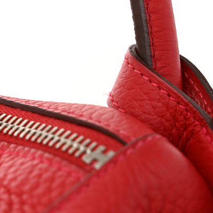 Hermes Taurillon Clemence Lindy 30 Rouge Casaque 13 of 14