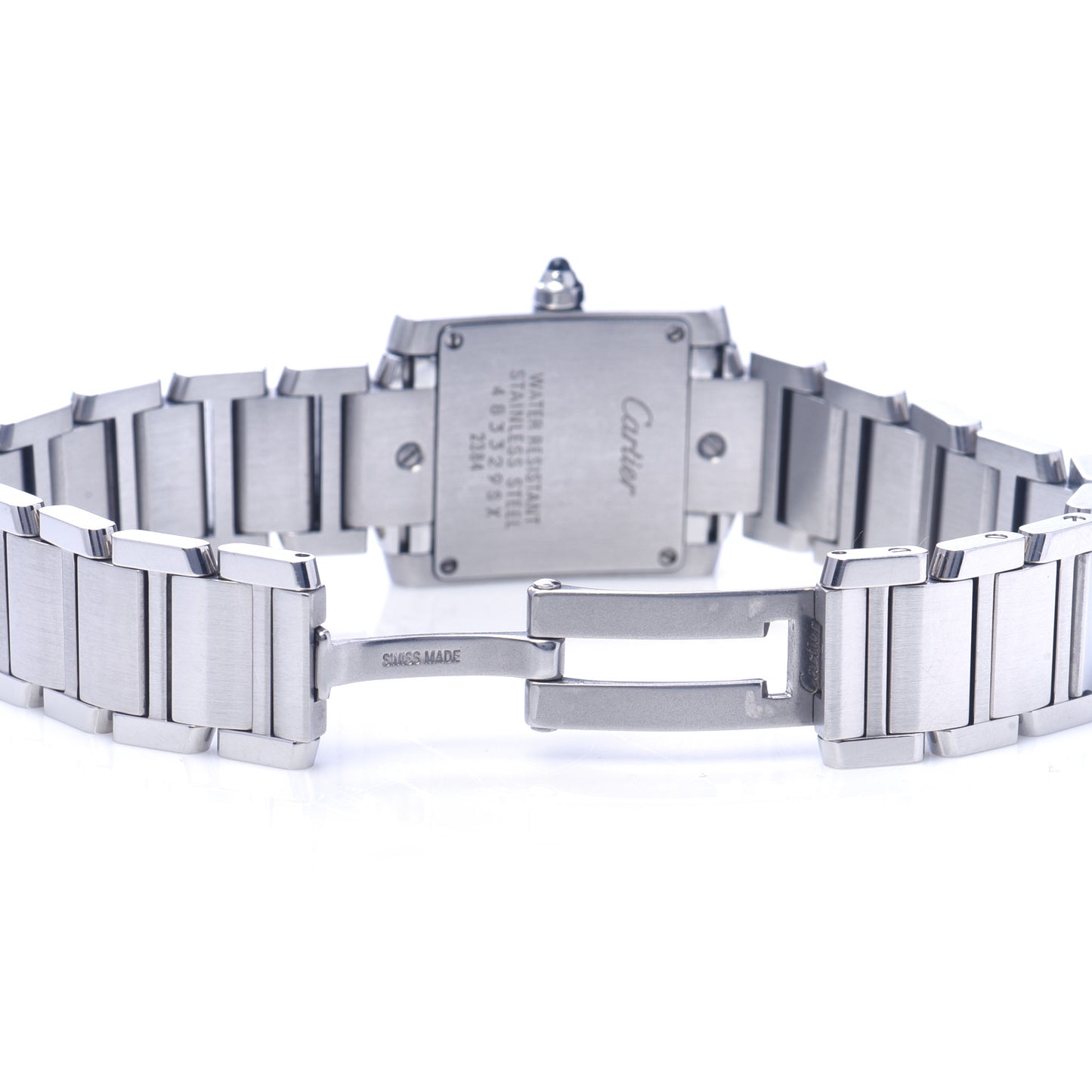 Stainless Steel 20mm Tank Francaise Quartz Watch
