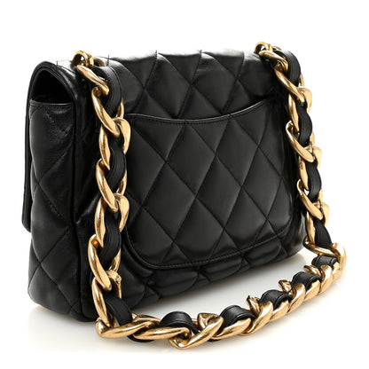 Chanel Lambskin Quilted Large CC Funky Town Flap Black 3 of 10