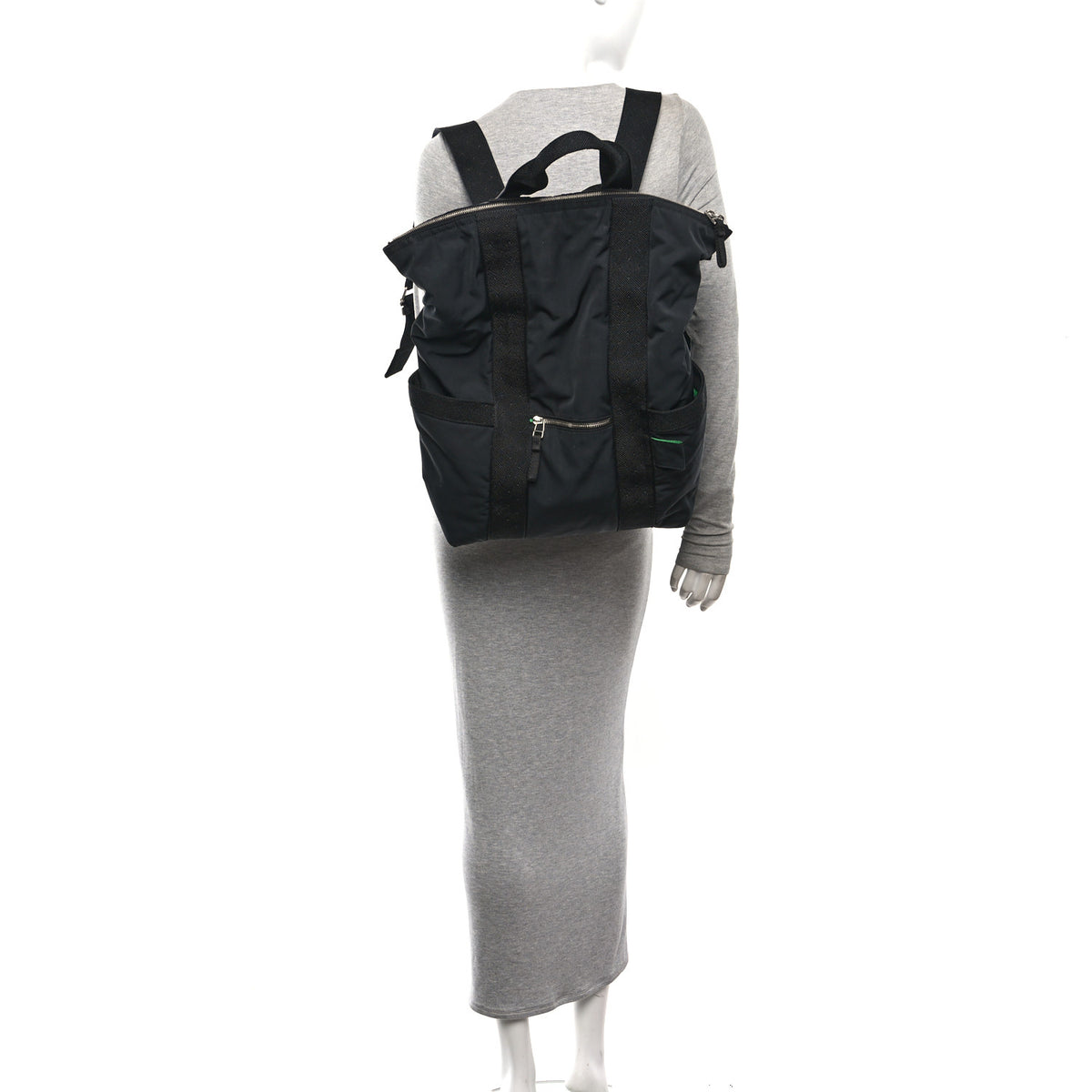 Bottega Veneta Nylon Voyager Backpack Black 2 of 10