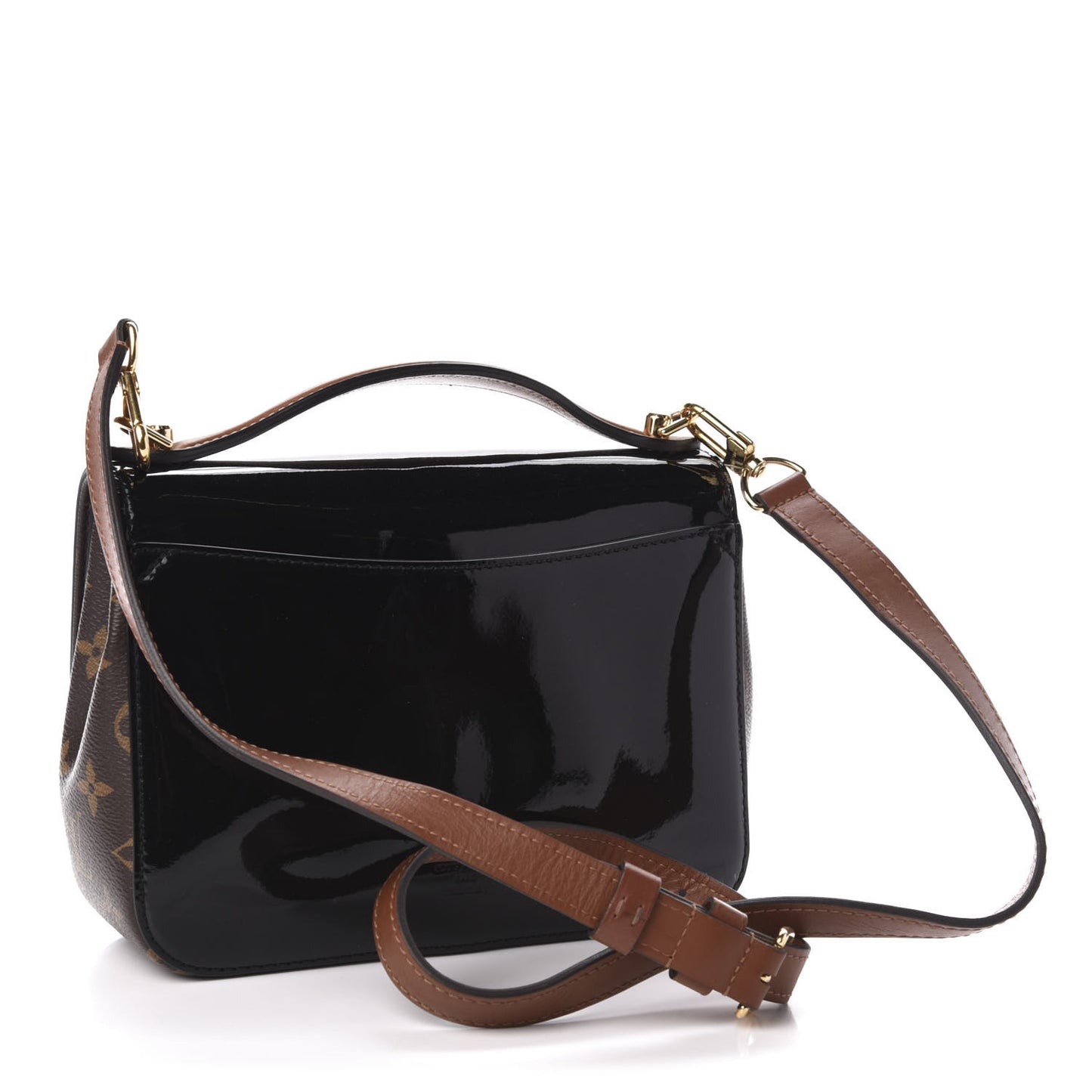 Patent Calfskin Monogram Cherrywood BB Black
