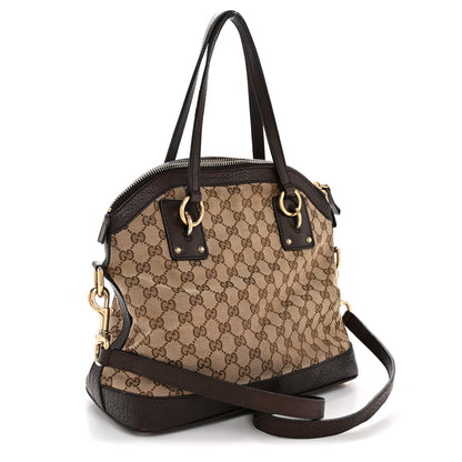 Gucci Monogram Medium Top Handle Bag Brown 3 of 13