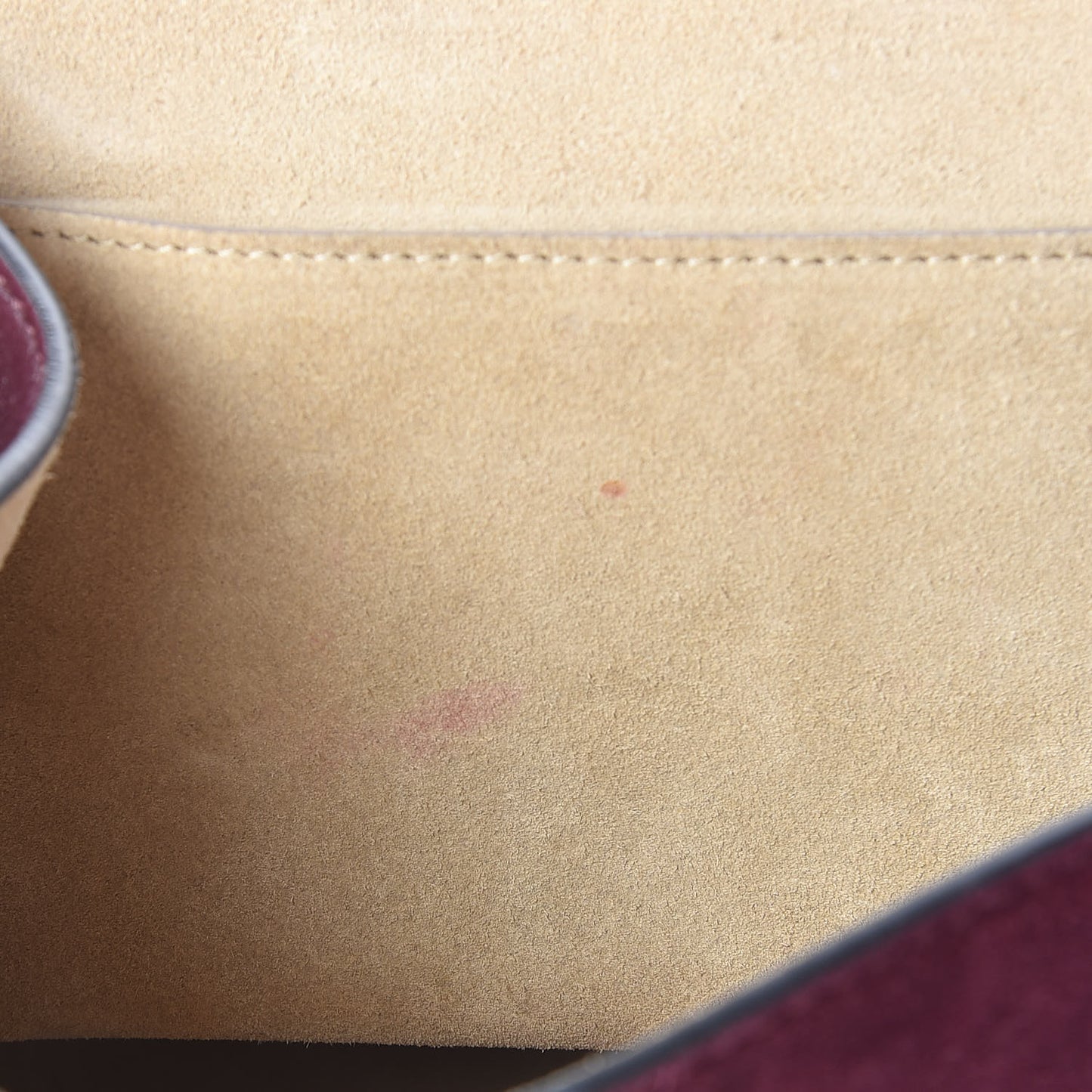 Suede Smooth Calfskin Drew Shoulder Bag Dark Purple