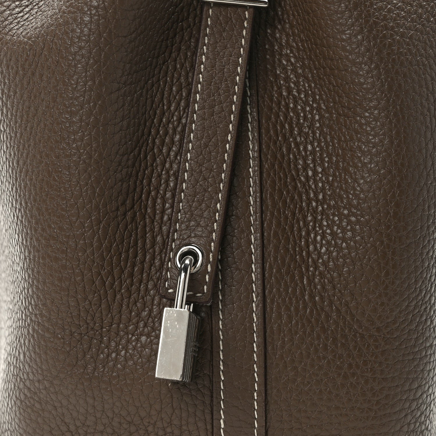 Hermes Taurillon Clemence Picotin Lock 18 PM Etoupe 7 of 12