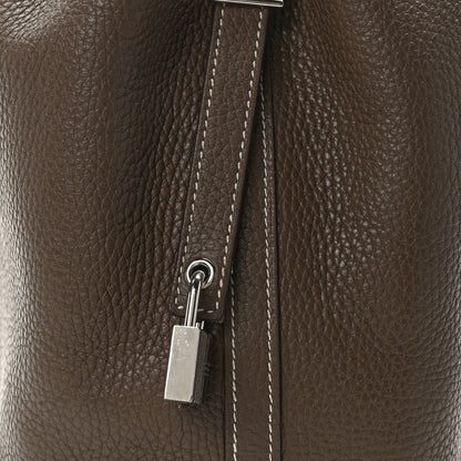 Hermes Taurillon Clemence Picotin Lock 18 PM Etoupe 7 of 12