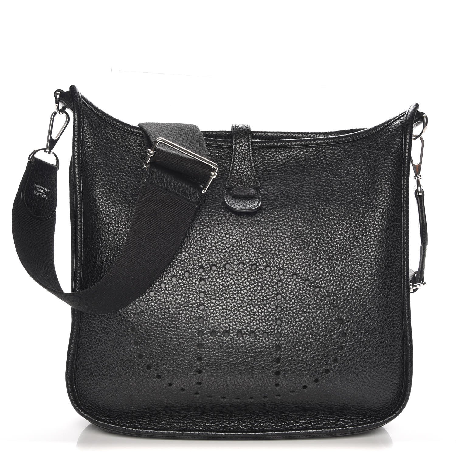 Hermes Taurillon Clemence Evelyne III PM Black 1 of 7