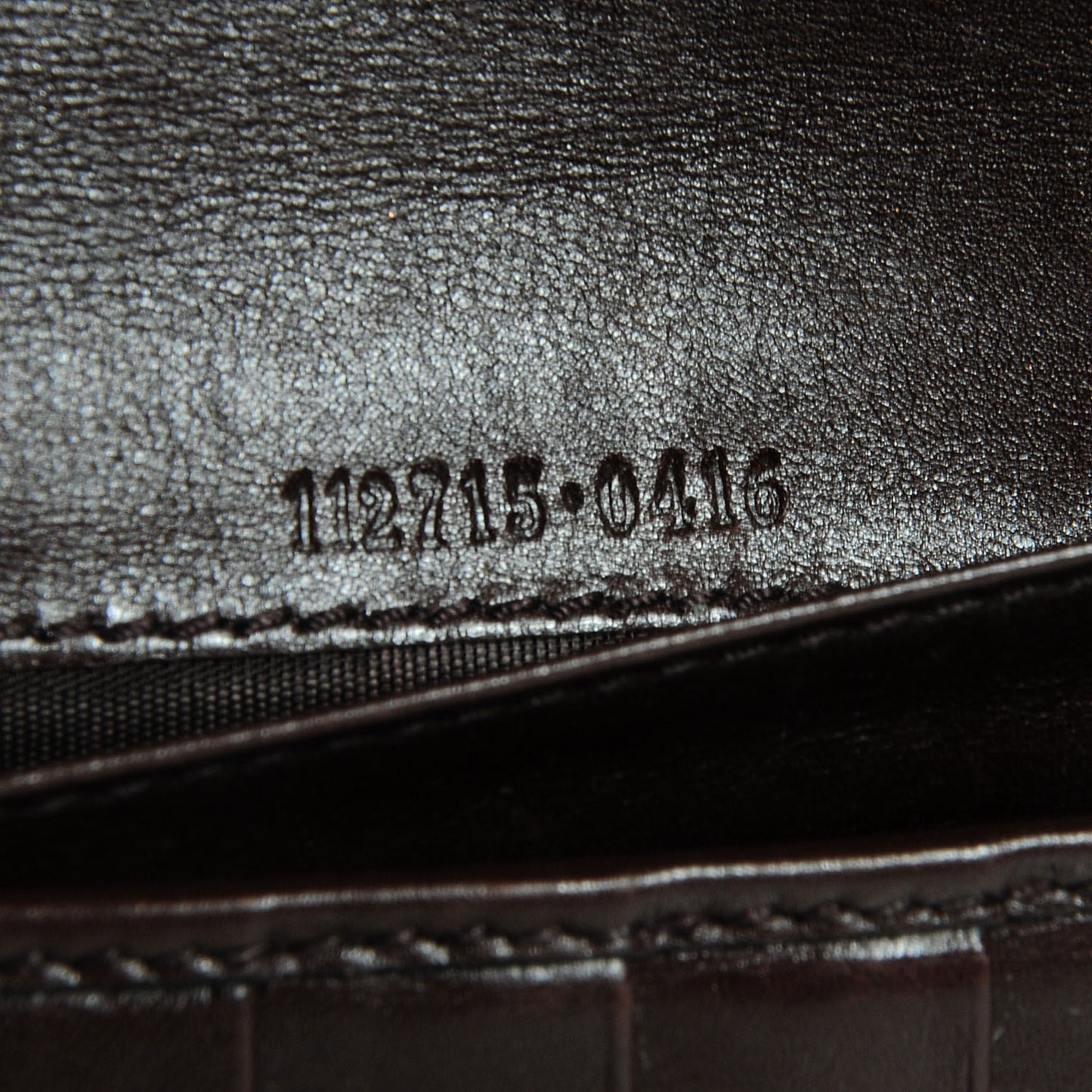 Guccissima Margaux Calfskin Metal Bar Continental Flap Wallet Chocolate