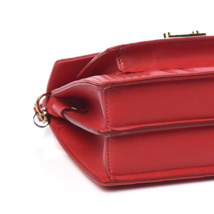MCM Lambskin Quilted Small Patricia Crossbody Bag Ruby Red 8 of 10