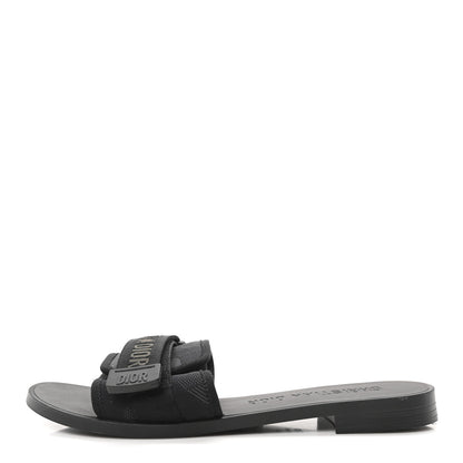 Christian Dior Technical Stretch Fabric Camouflage Dio(r)evolution Slide Sandals 39 Black Military 1 of 9