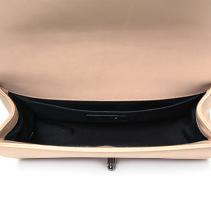 Chanel Calfskin Medium Bi-Color Boy Flap Beige Black 6 of 8