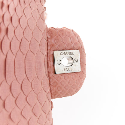 Chanel Snakeskin Mini Rectangular Flap Pink 6 of 11