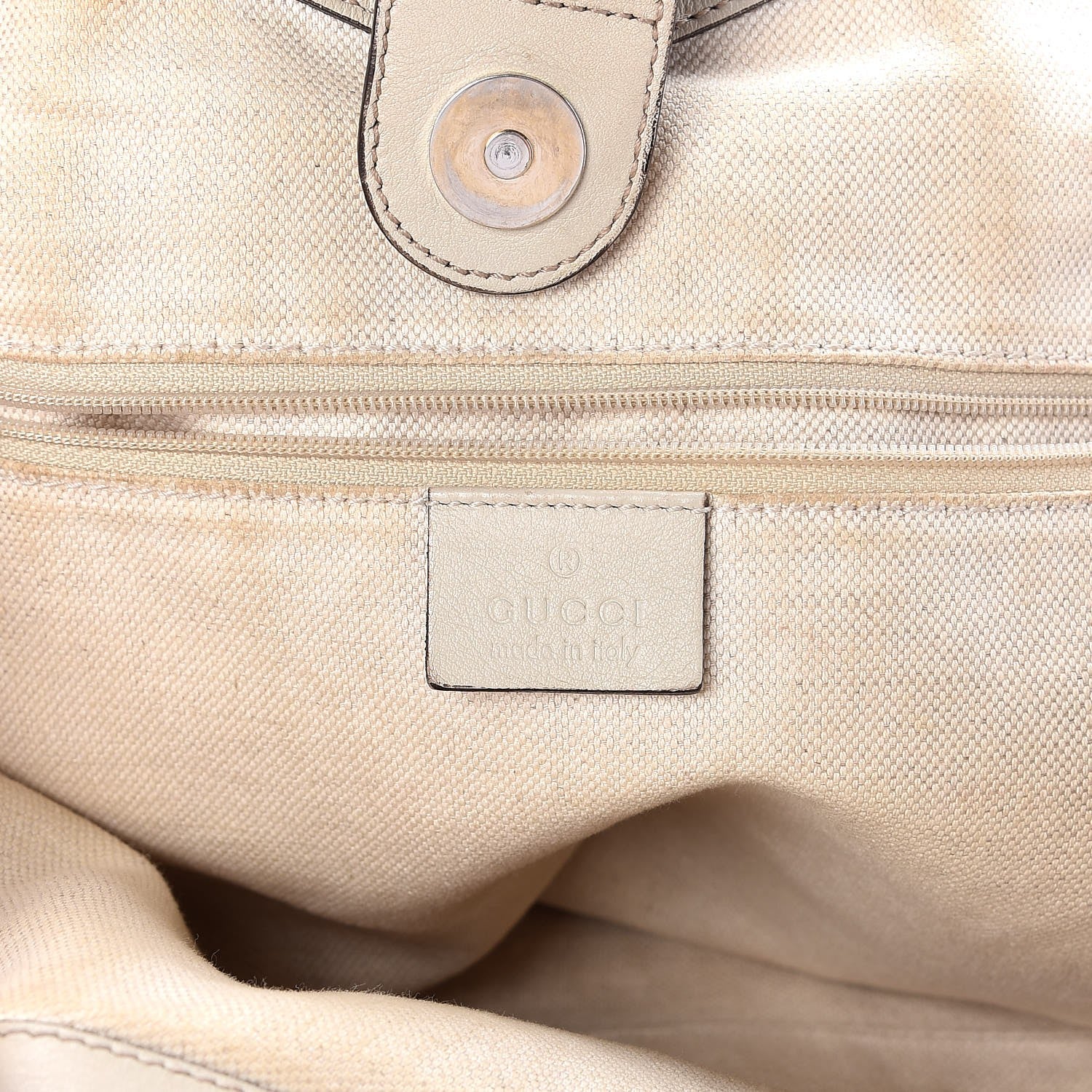 Gucci Guccissima Medium Sukey Tote Mystic White 6 of 7