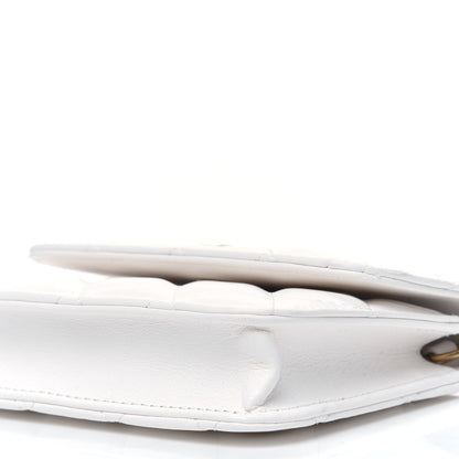 Chanel Lambskin Quilted Pearl Crush Clutch With Chain White 11 of 14