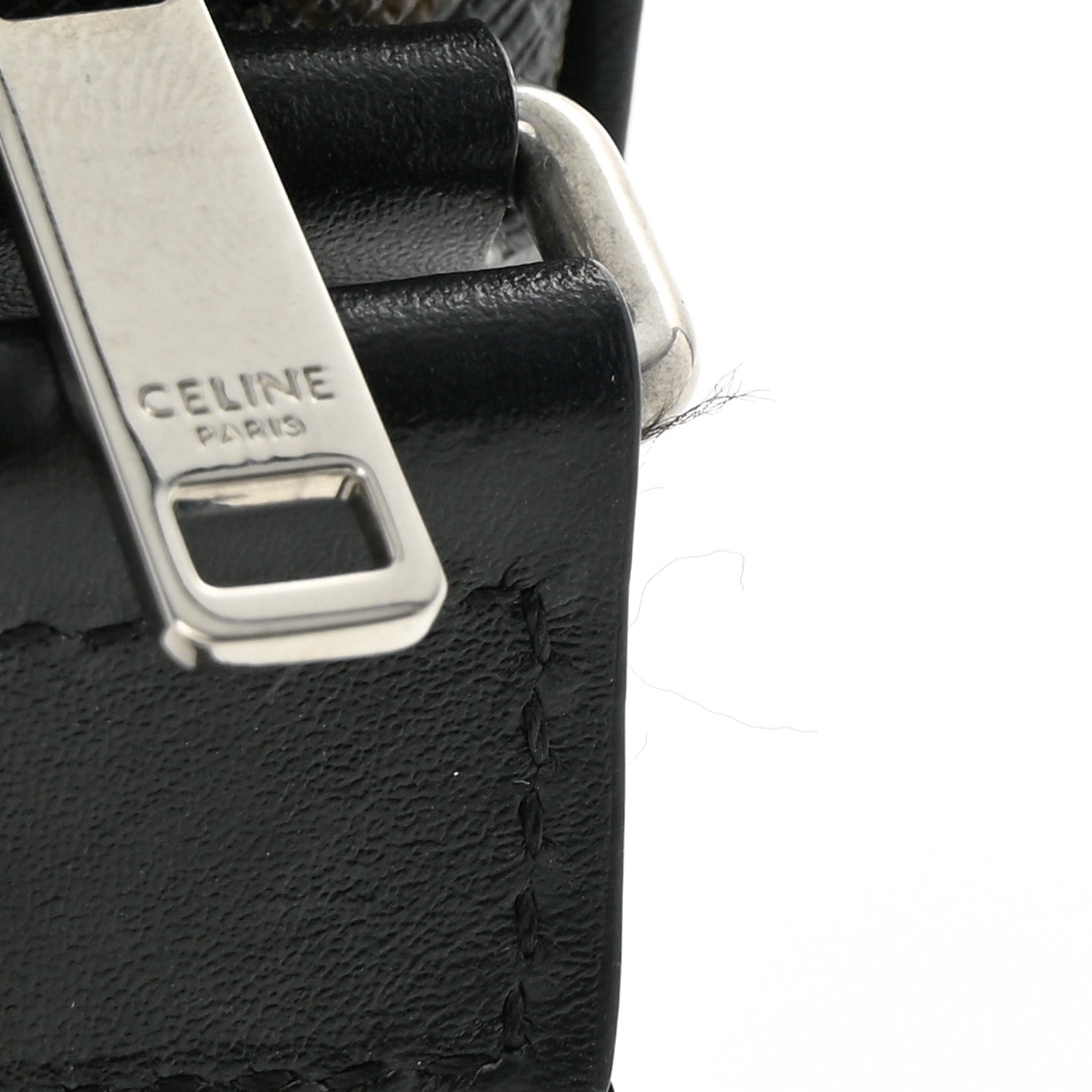 Celine Triomphe Canvas Medium Horizontal Messenger Bag Black 11 of 13