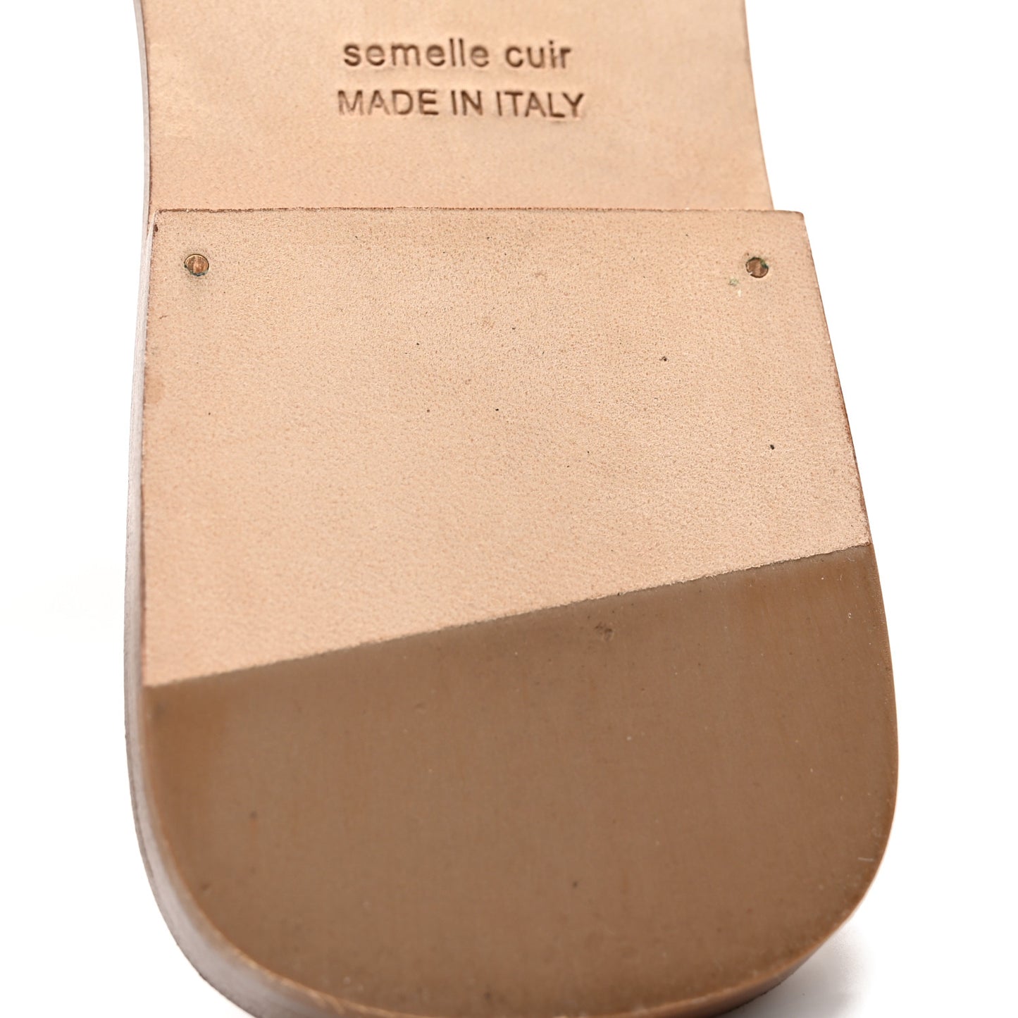 Box Calfskin Oran Sandals 37 Gold