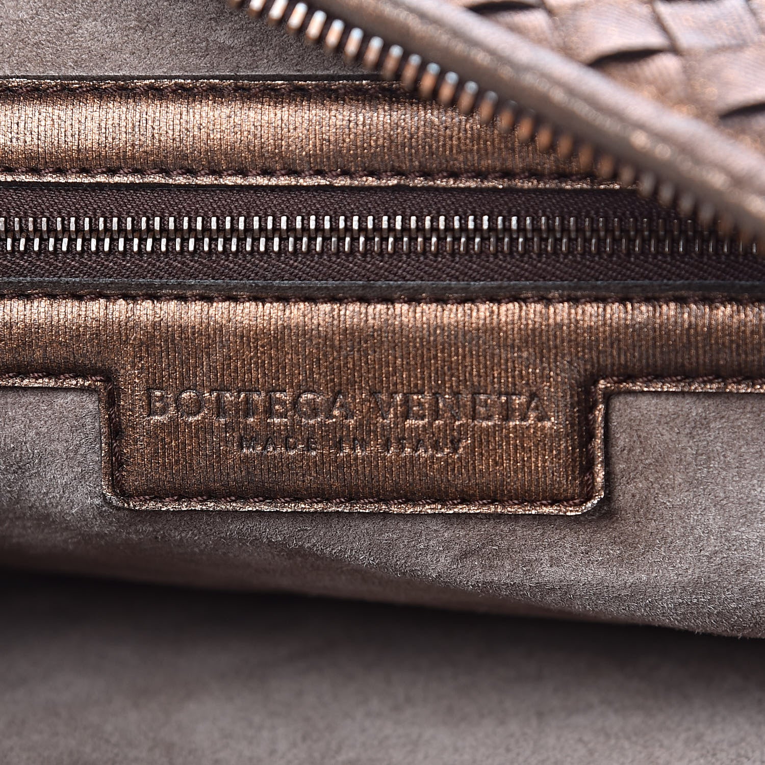 Bottega Veneta Metallic Nappa Intrecciato Medium Veneta Hobo Copper 6 of 12
