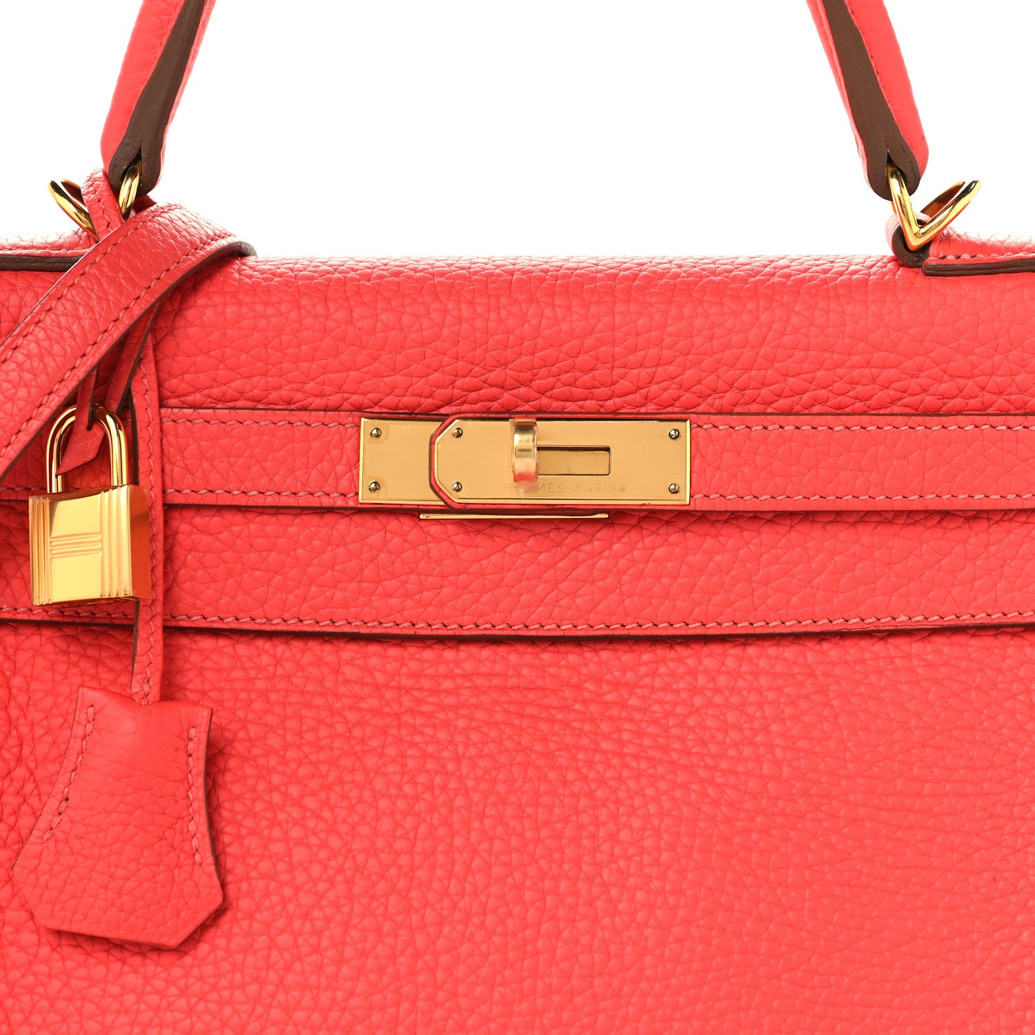 Hermes Togo Kelly Retourne 28 Rouge Pivoine 8 of 14