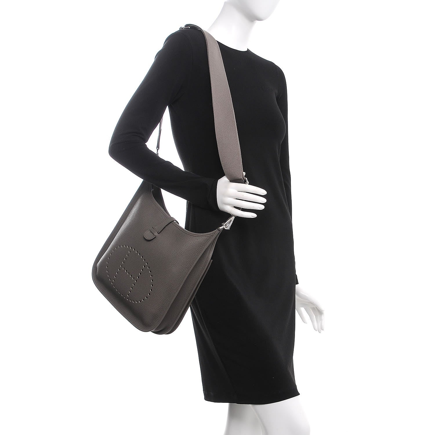 Hermes Taurillon Clemence Evelyne III PM Etain 2 of 8
