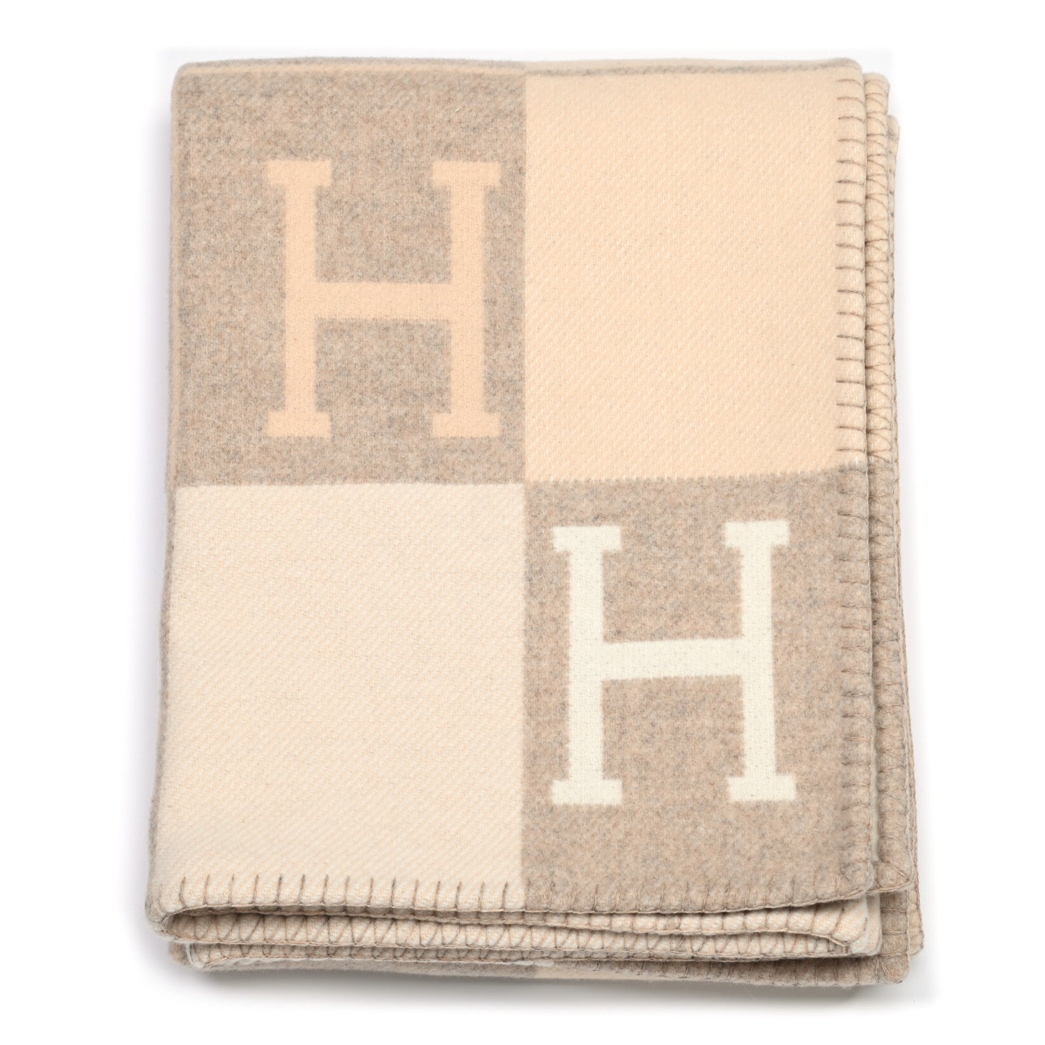 Hermes Wool Cashmere Avalon III Blanket Coco Camomille 1 of 3