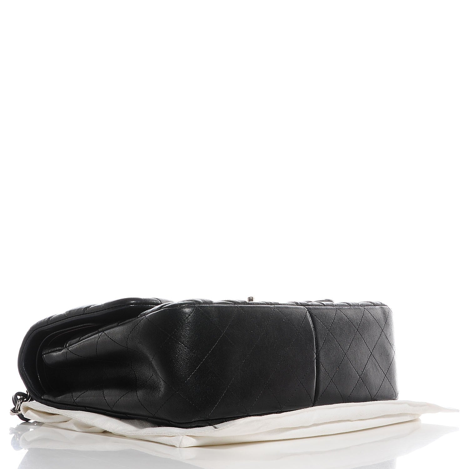 Chanel Lambskin Quilted Jumbo Double Flap Black 4 of 8