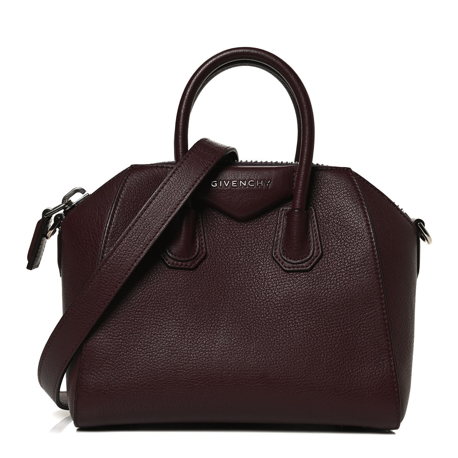 Givenchy Sugar Goatskin Mini Antigona Oxblood 1 of 11