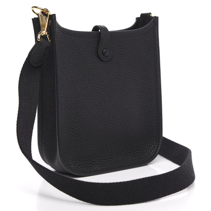 Hermes Taurillon Clemence Evelyne TPM Black 3 of 10