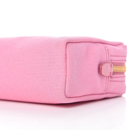 Prada Canvas Canapa Logo Pouch Geranio 9 of 10